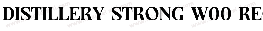 Distillery Strong W00 Regular字体转换